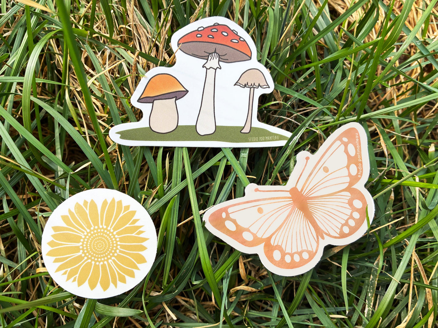 Terracotta Butterfly Vinyl Sticker