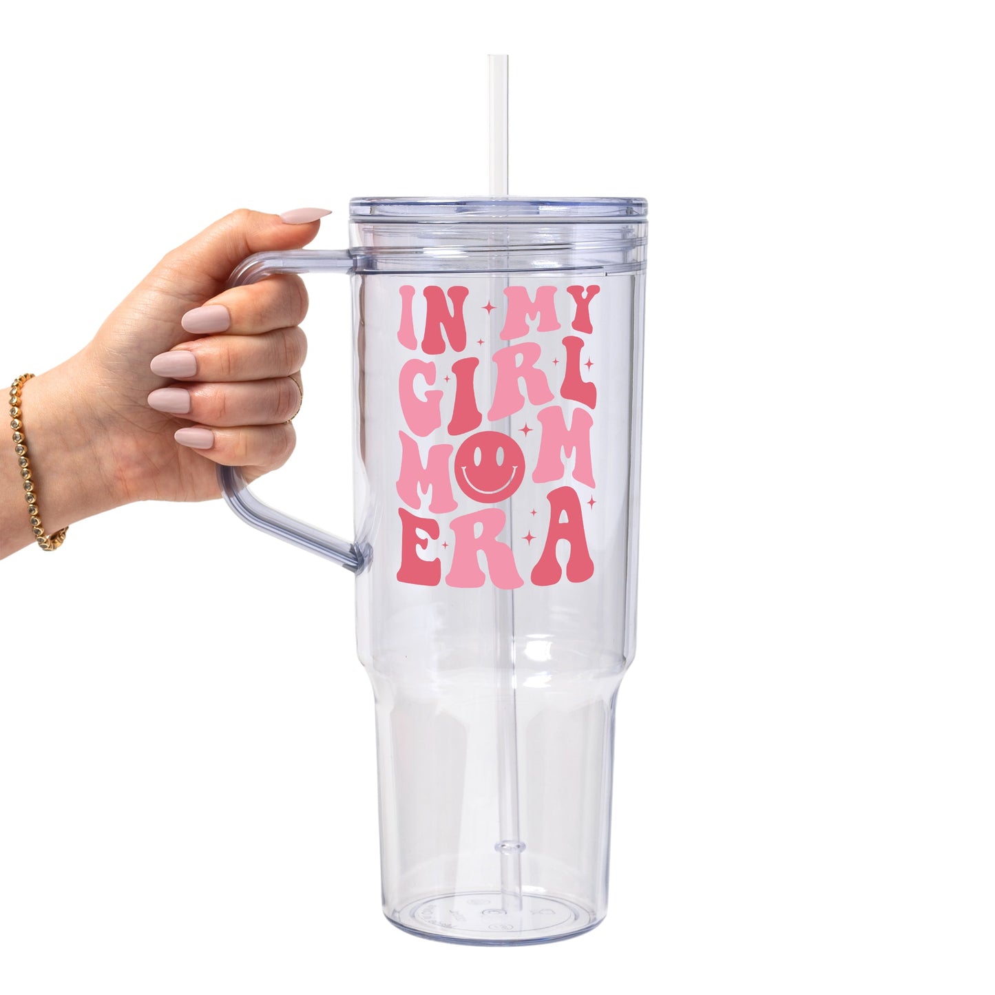 In My Girl Mom Era Glass Cup, Mug & Tumbler with Lid and Straw