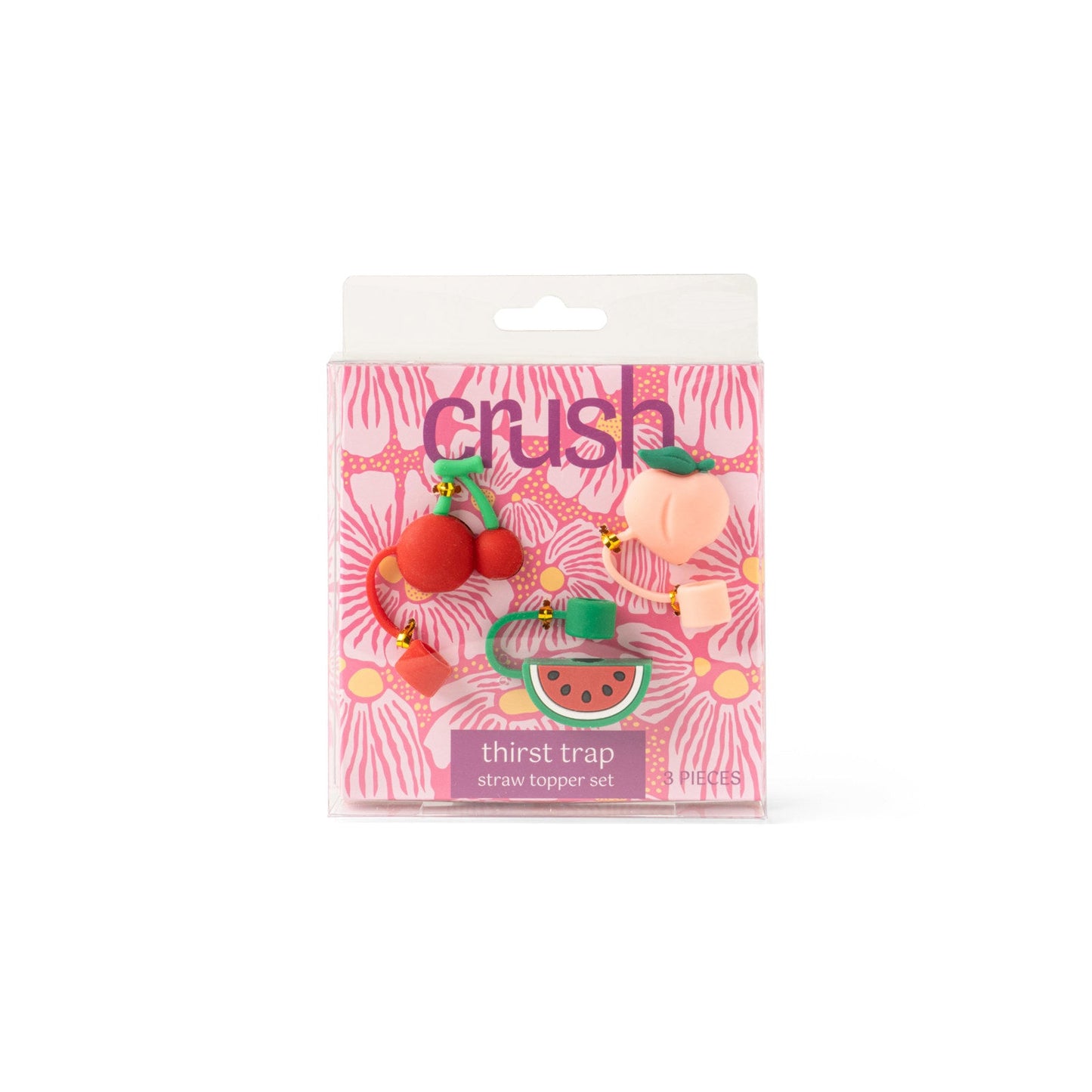 Crush™ Thirst Trap Straw Toppers – 3 Pack