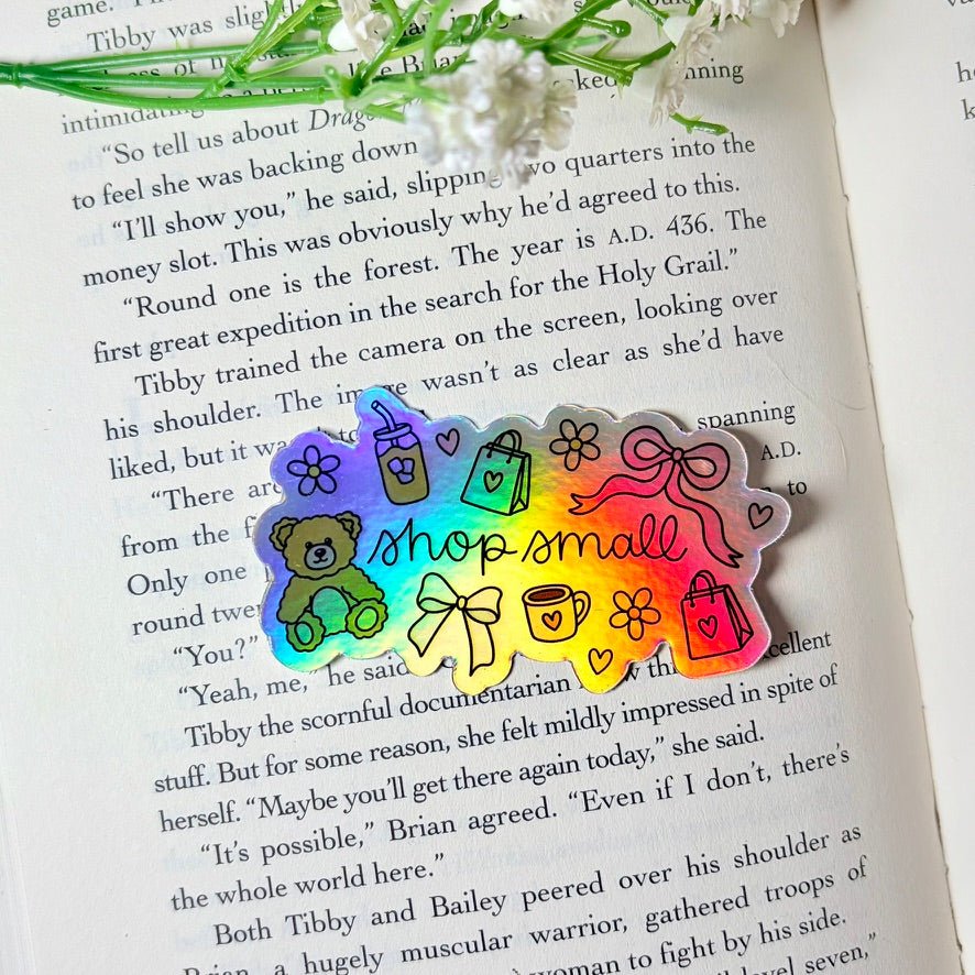 Shop Small Holographic Sticker