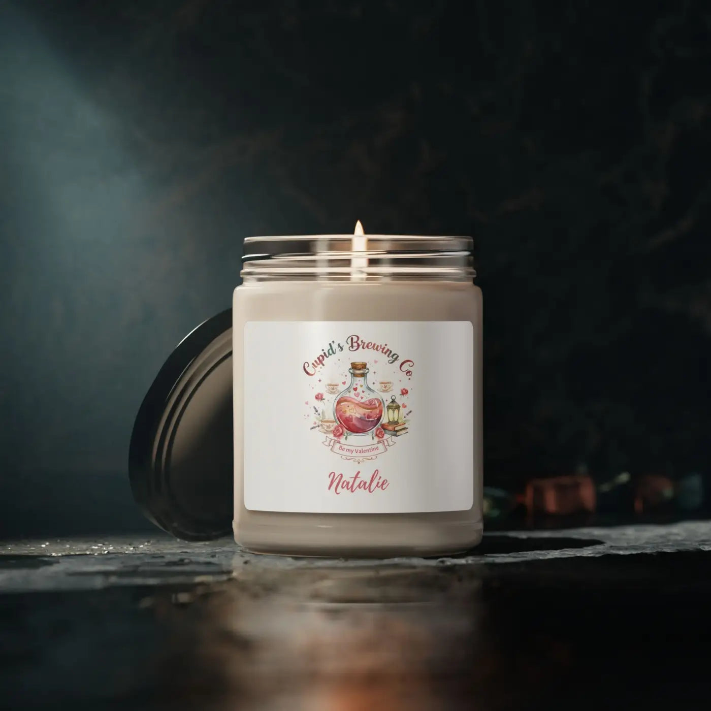 Valentine Potion Scented Candle – Reusable Glass Jar - Dipaliz