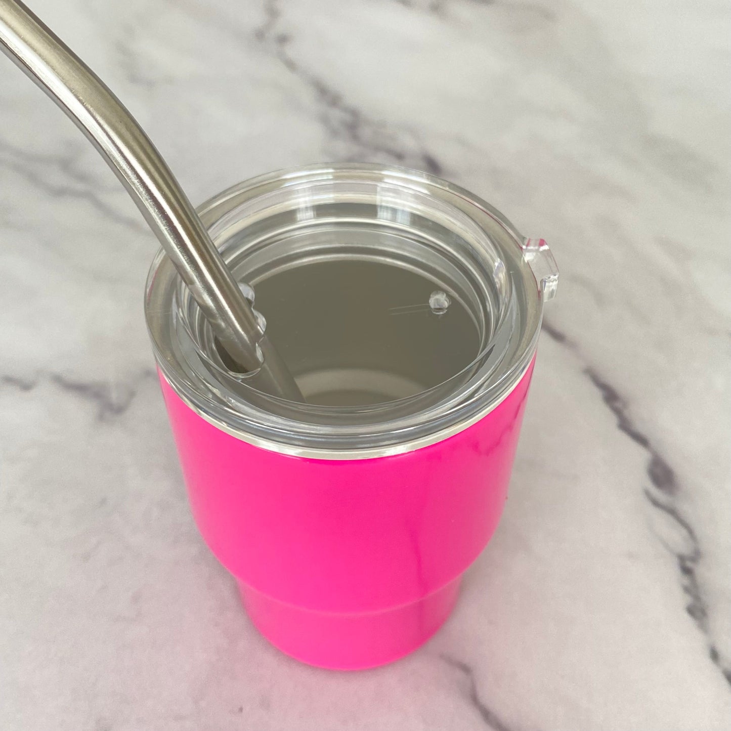 Mini Stainless Steel Tumbler with Straw