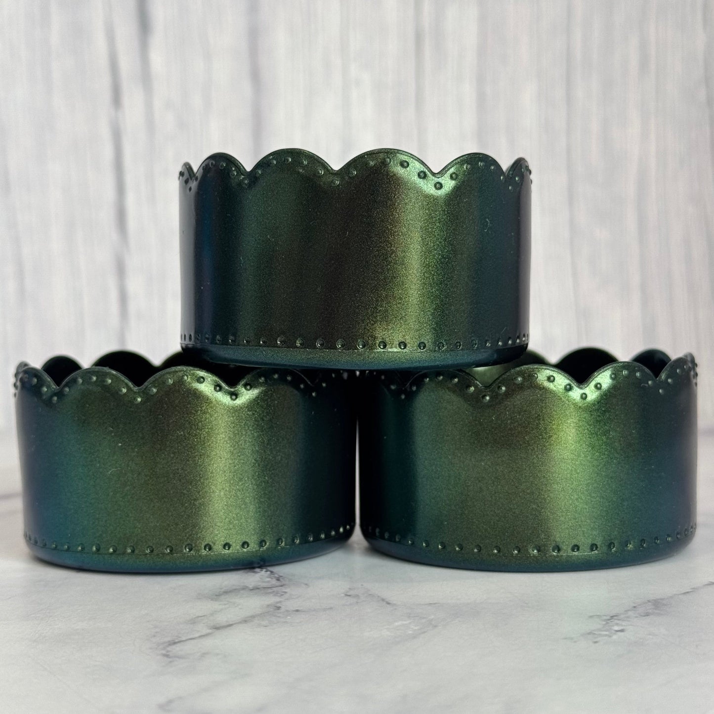 Emerald Shimmer Scallop  Boot