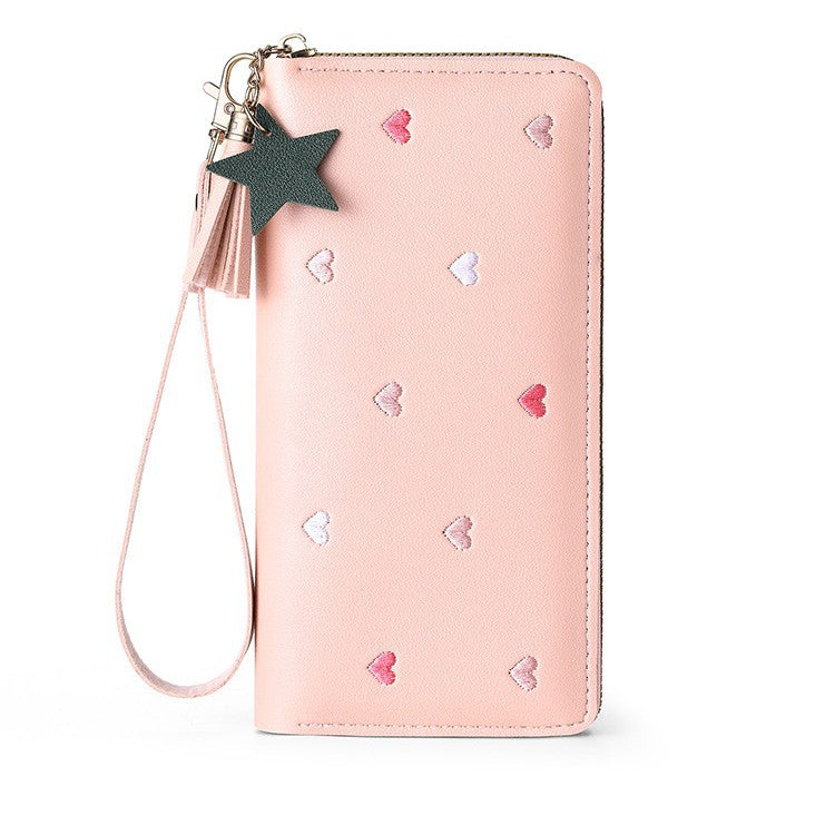 Embroidered Long Wallet