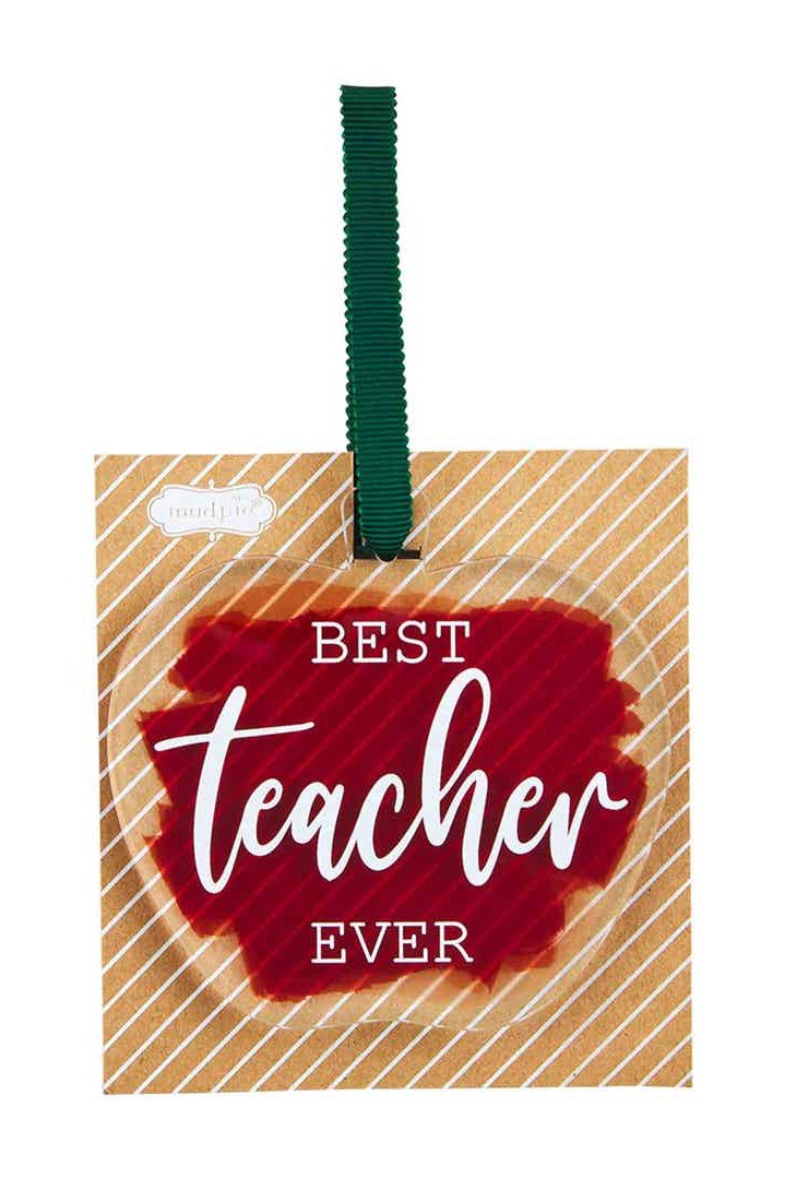 Acrylic Apple Teacher Ornament
