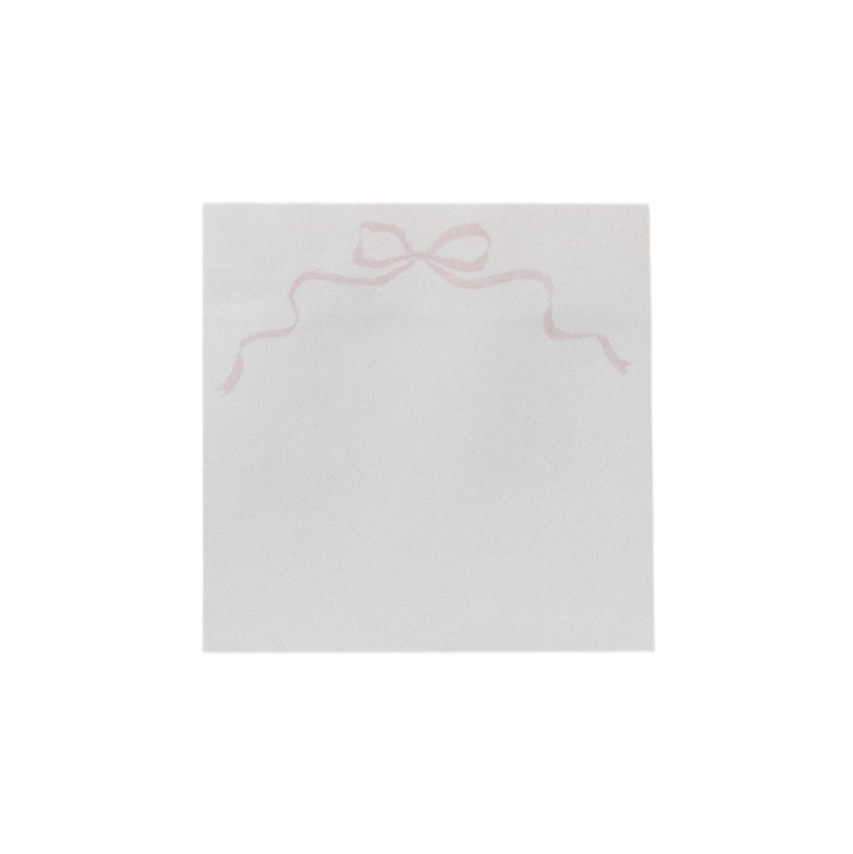 Pink Bow Sticky Notes