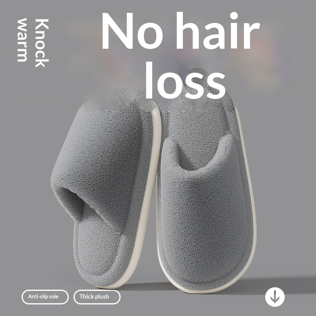 Fluffy Faux Fur Indoor Slippers – Non-Slip EVA Sole