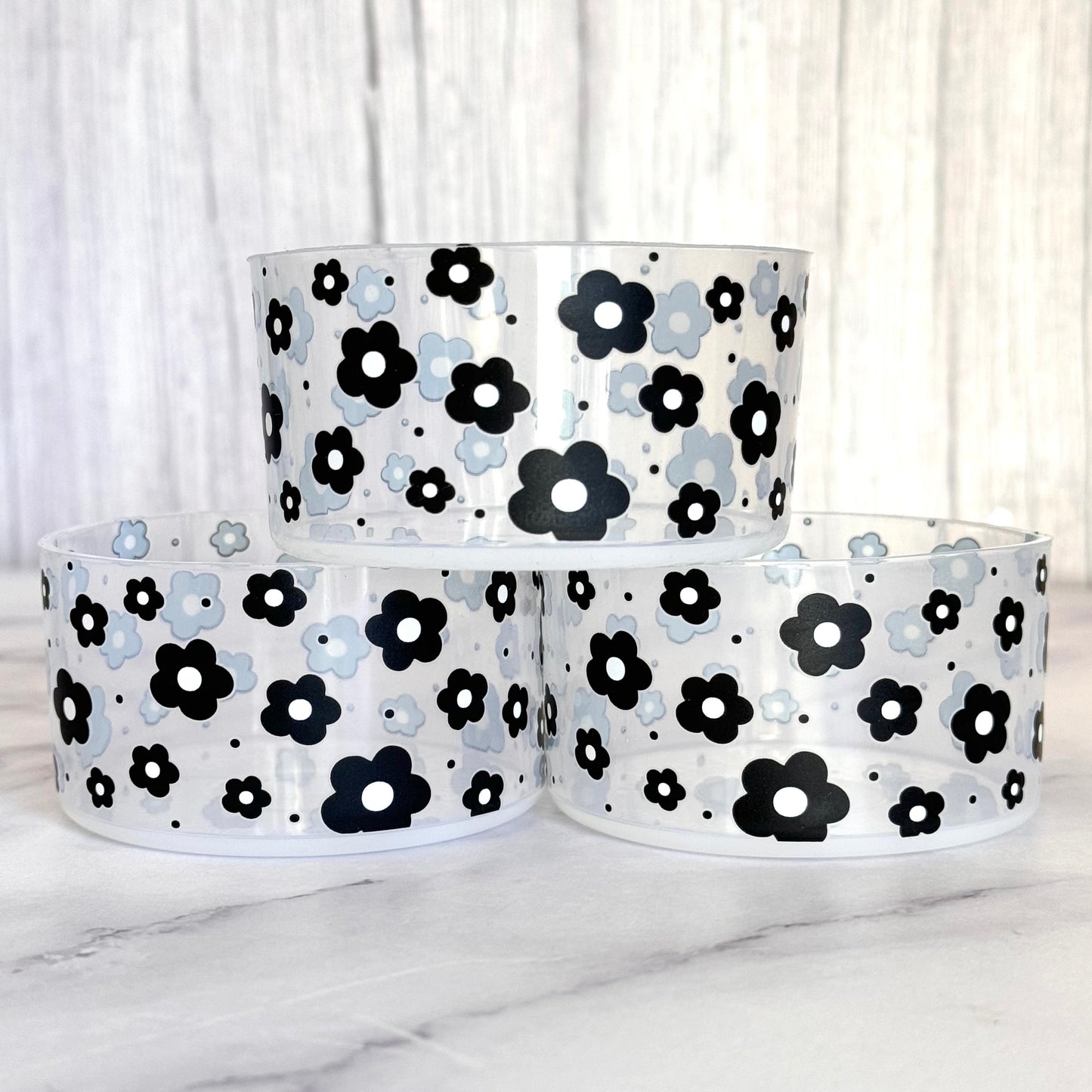 CLEAR BLACK DAISIES  Boot