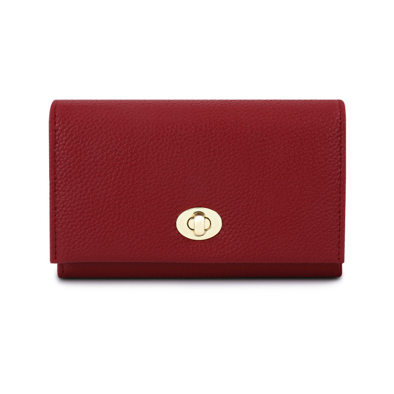 Women's PU Leather Wallet with Lock Closure | Influencer Style | Sarah Express