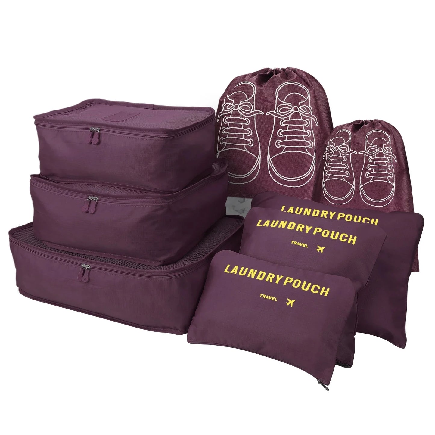 8Pcs/Set Travel Organizer Storage Bags