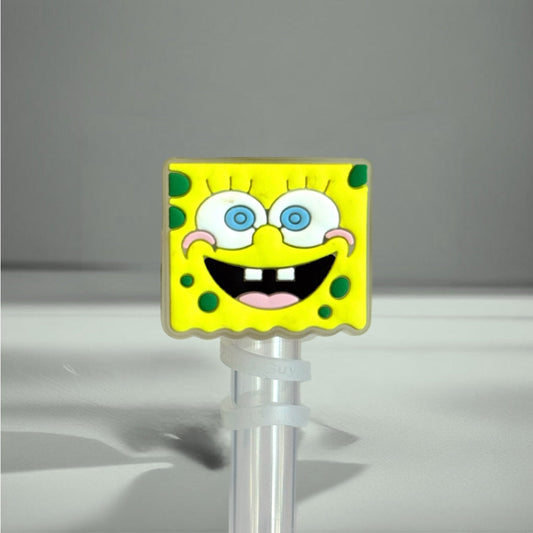 LED Light Up Sponge Dude Straw Topper