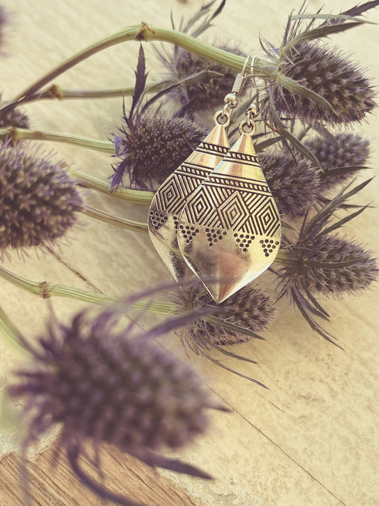 Beautiful Boho Silver Earrings