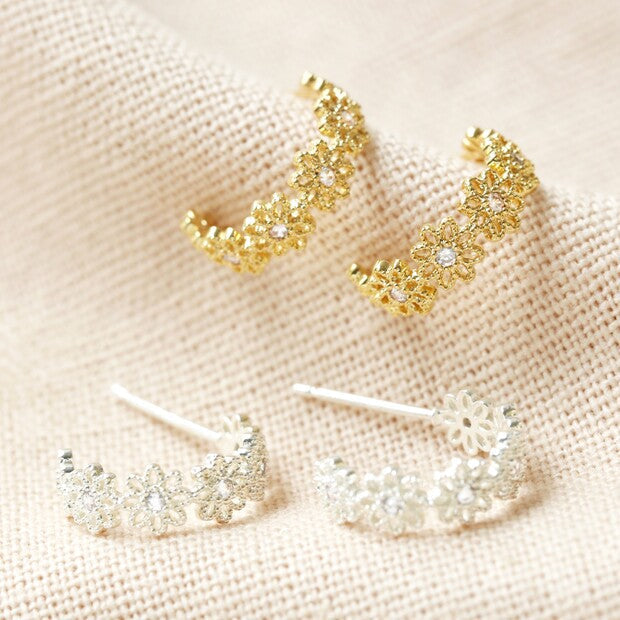 Beautiful Flower Jacket Earrings