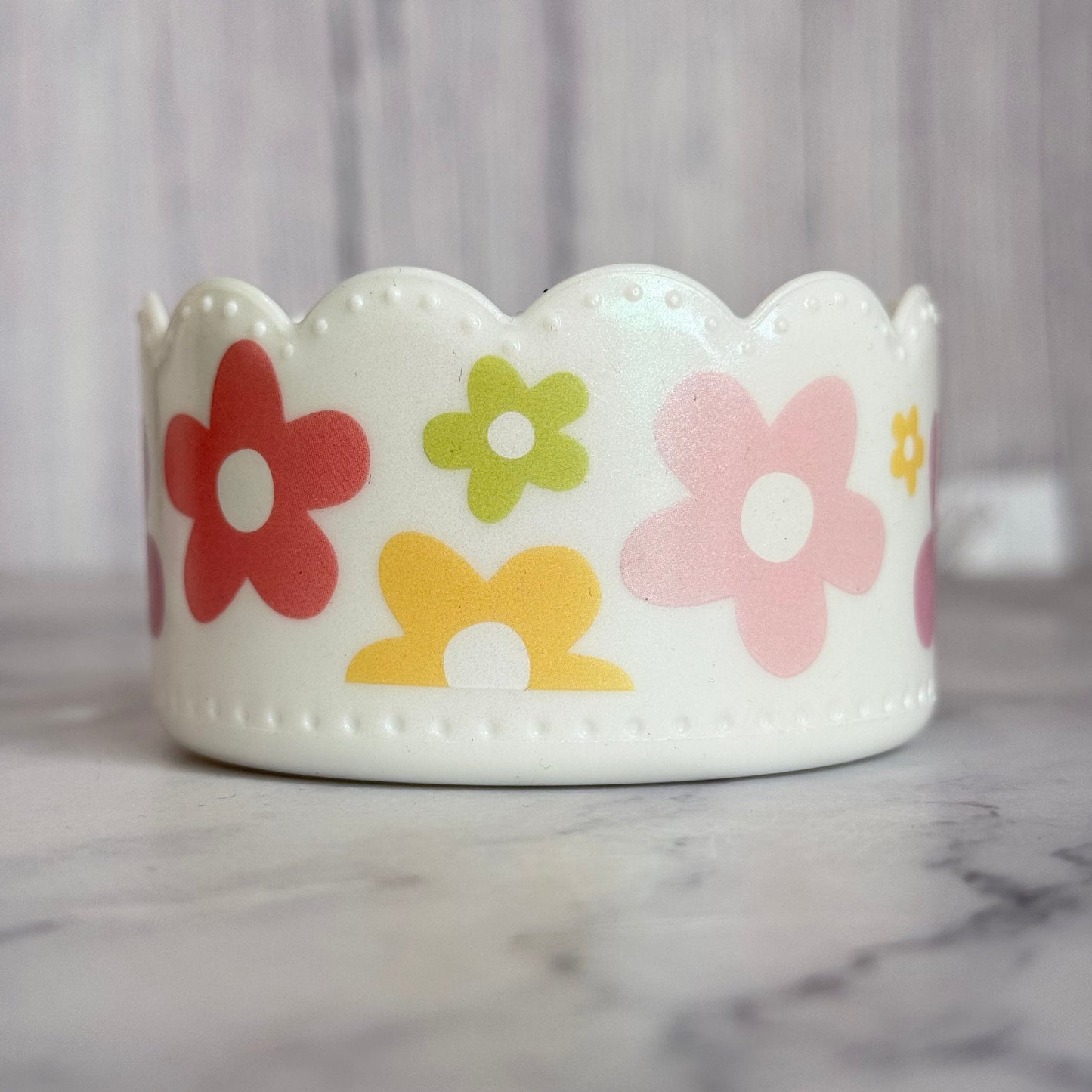 Spring Daisy Scallop  Boot