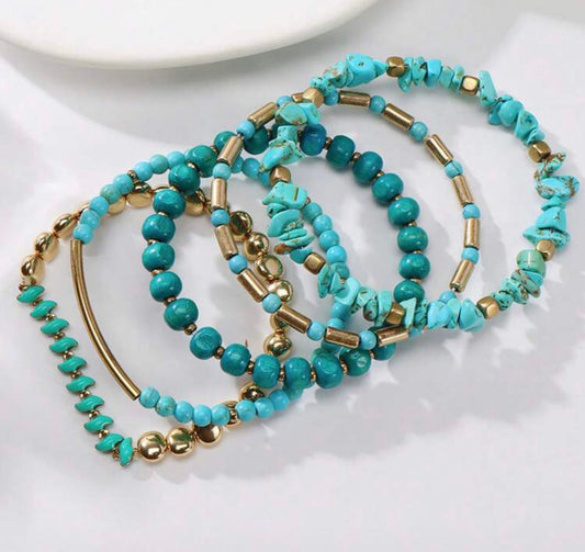 Beautiful Colorful Stacking Bracelet Set