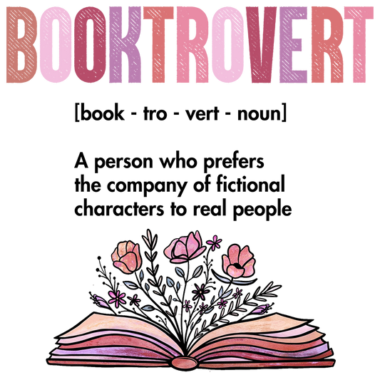 Booktrovert Glass Cup, Mug & Tumbler with Lid and Straw