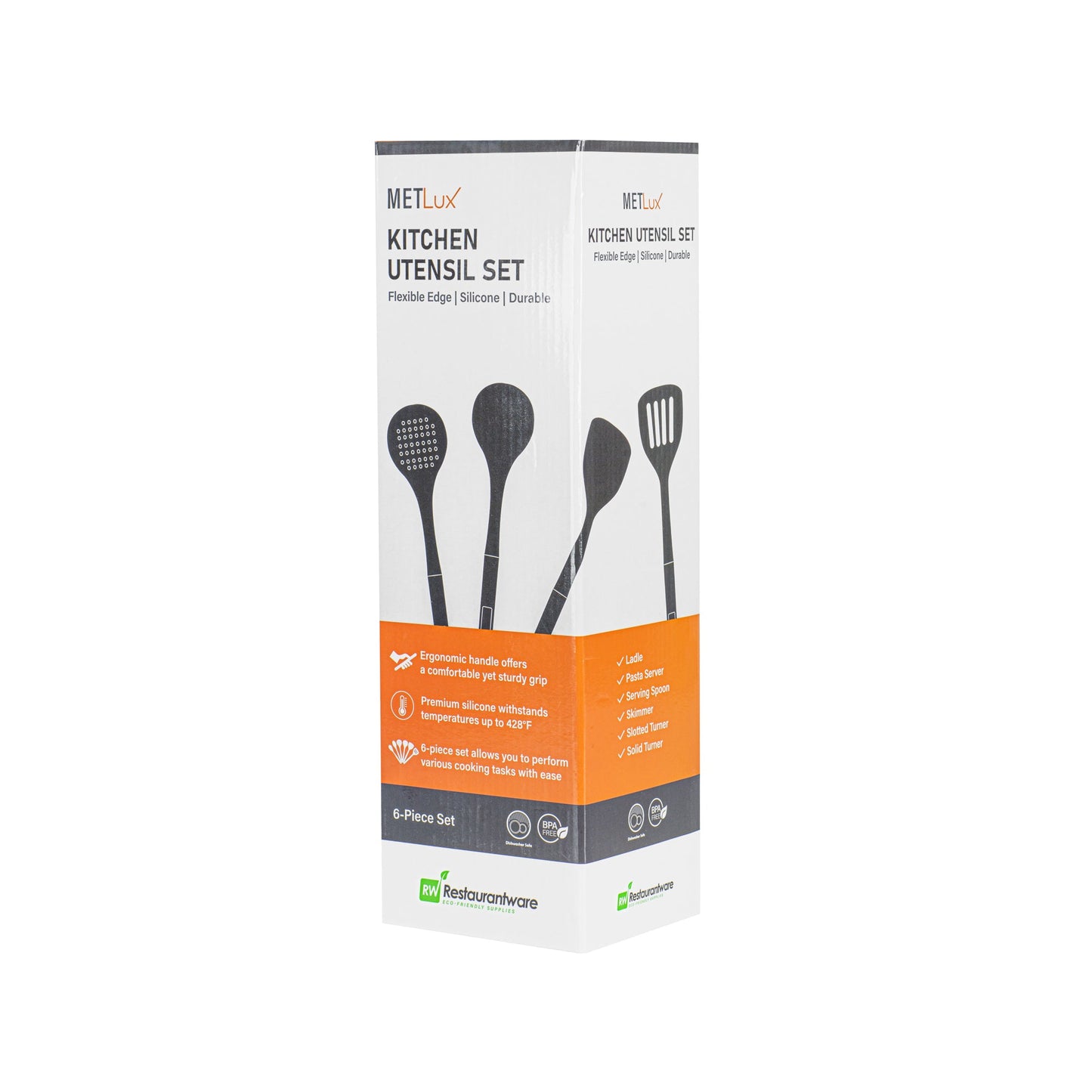 Met Lux Green Silicone Cooking Utensil Set - 6-Piece - 1 count box