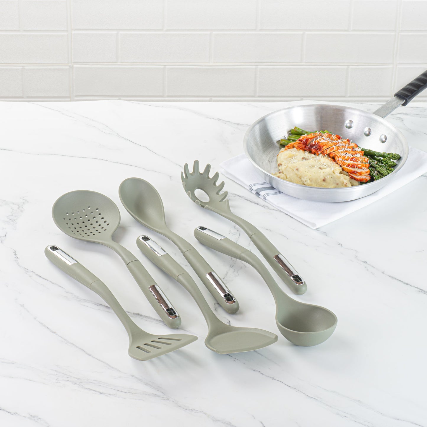 Met Lux Green Silicone Cooking Utensil Set - 6-Piece - 1 count box