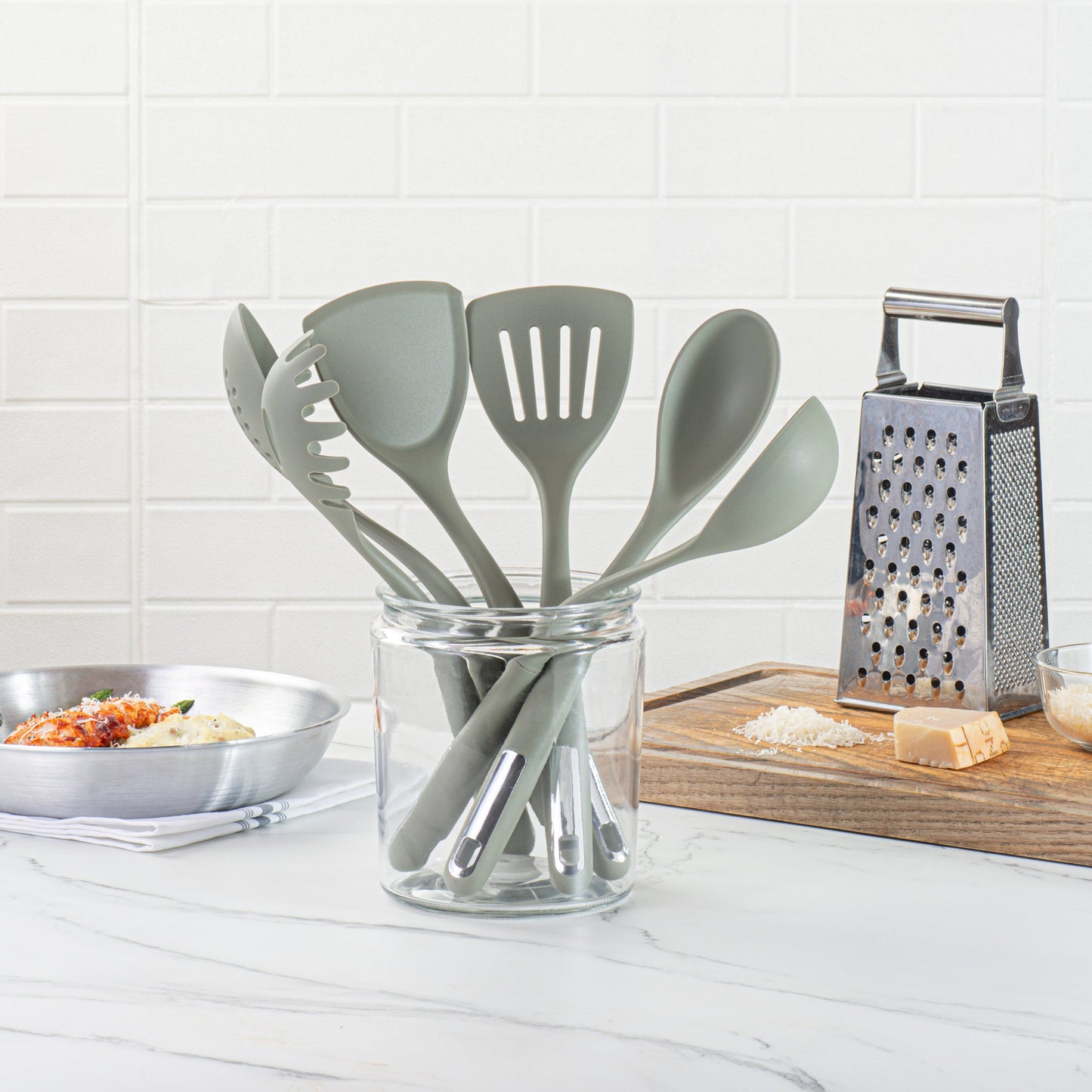 Met Lux Green Silicone Cooking Utensil Set - 6-Piece - 1 count box