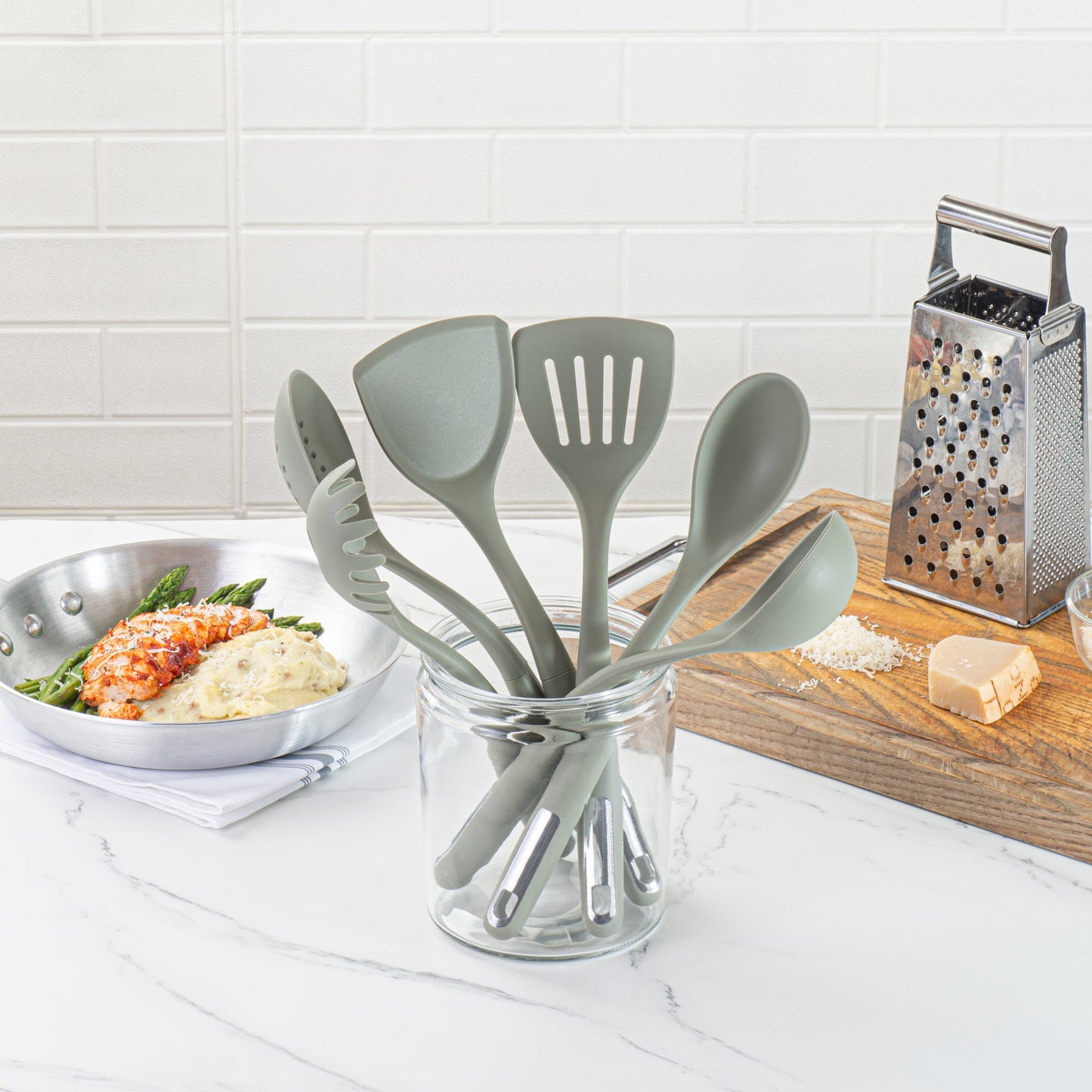 Met Lux Green Silicone Cooking Utensil Set - 6-Piece - 1 count box