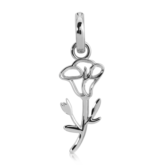 September Sapphire Birthstone Charm - Flower (Morning Glory) (Rewards Store)