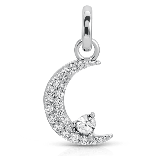 April Diamond Birthstone Charm - Moon (Rewards Store)