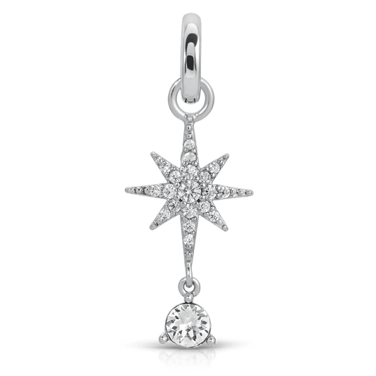 April Diamond Birthstone Charm - Star