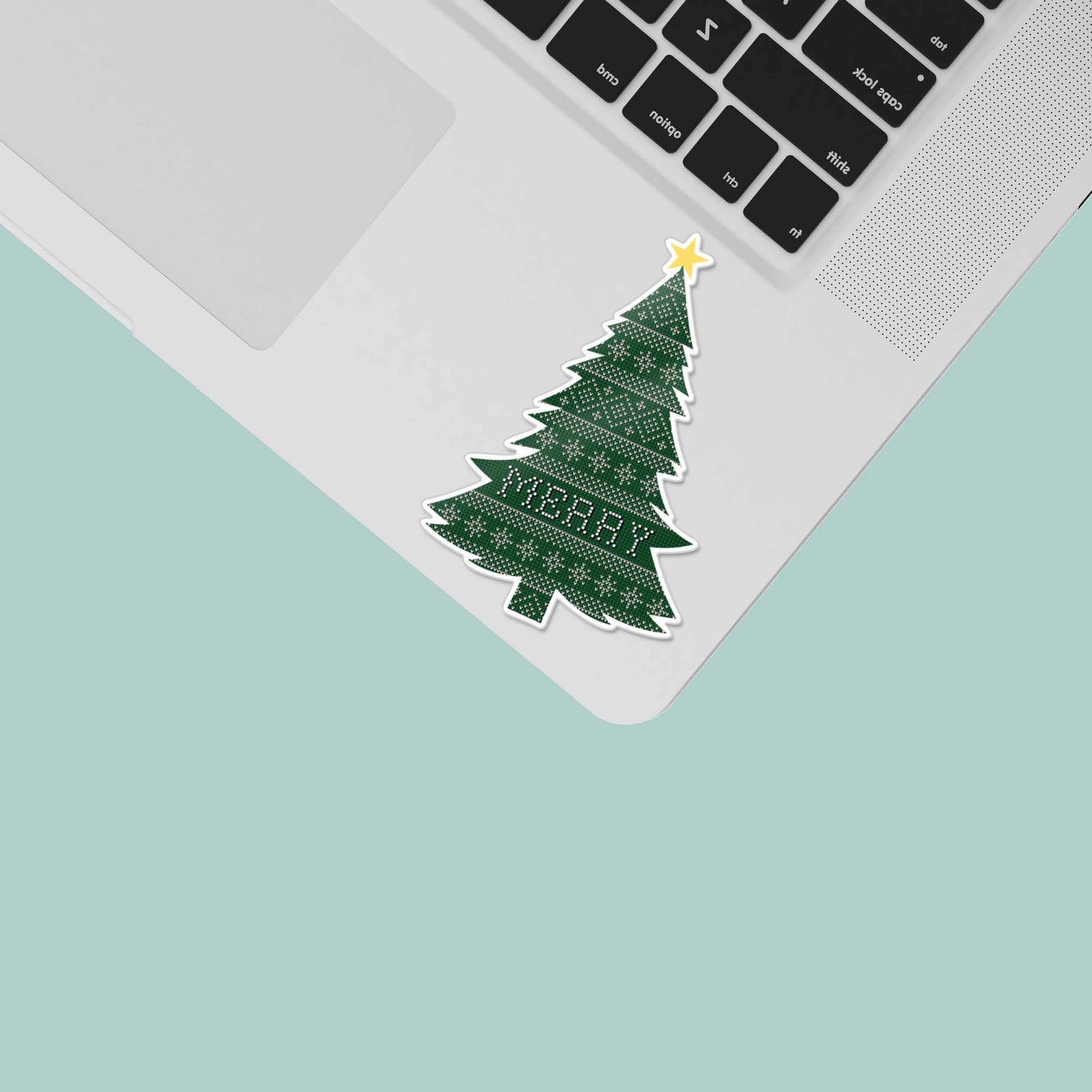 Cozy Sweater Christmas Tree Sticker