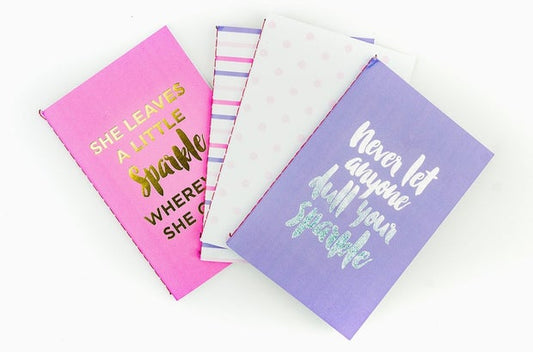 Sparkle Mini Notebook Bundle of 4