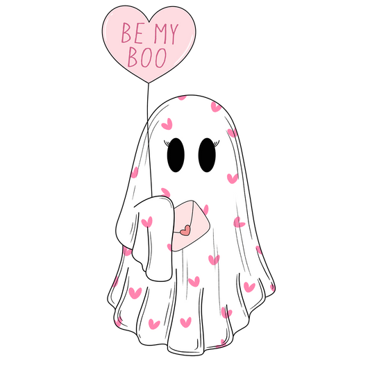 Be My Boo Ghostie Glass Cup, Mug & Tumbler with Lid and Straw