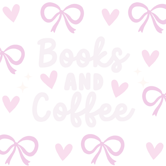 Coquette Books + Coffee Glass Cup, Mug & Tumbler with Lid and Straw