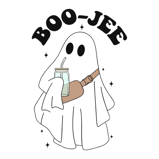 Boo Jee Halloween Glass Cup, Mug & Tumbler with Lid and Straw