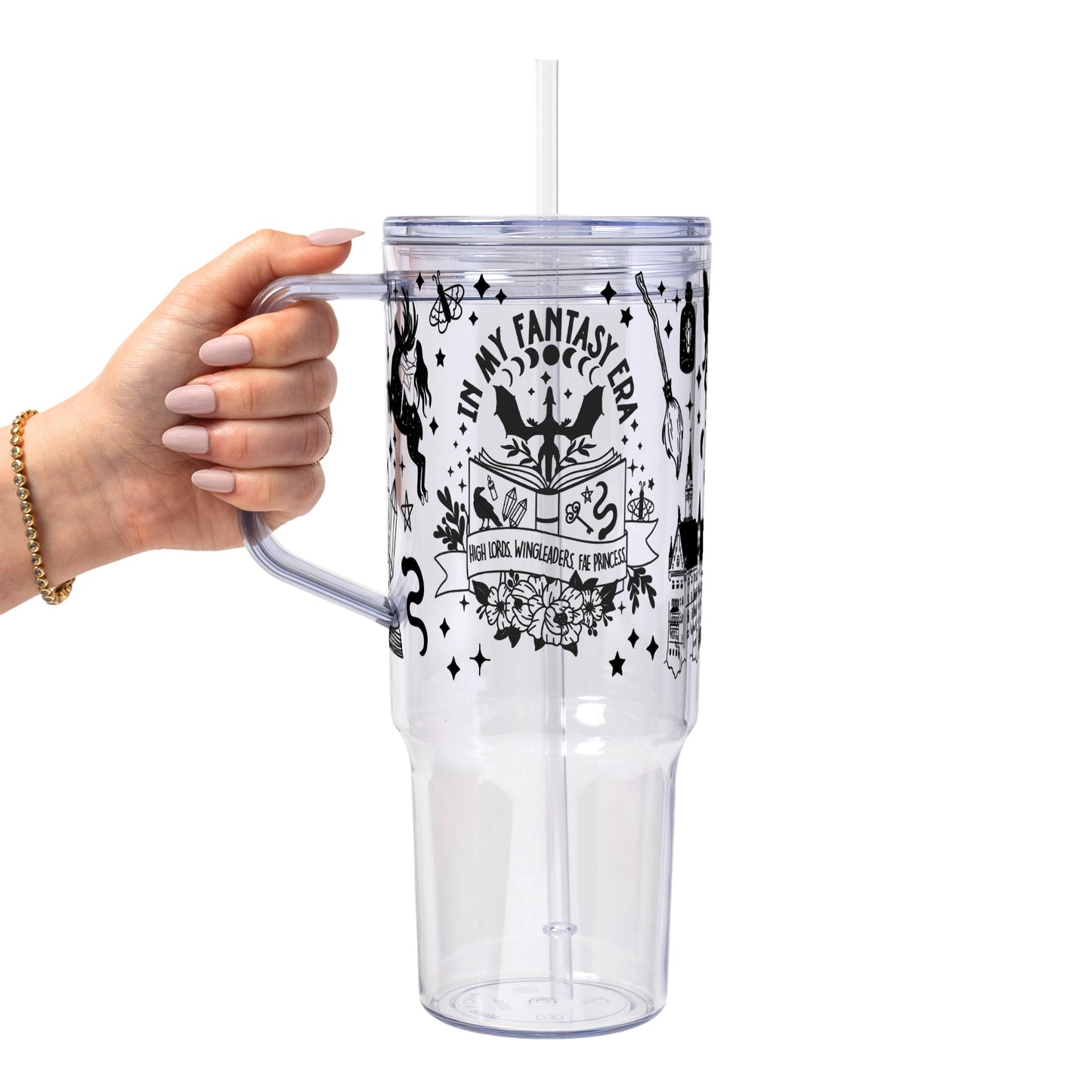 In My Fantasy Era Glass Cup, Mug & Tumbler with Lid and Straw