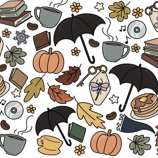 Fall Girls Glass Cup, Mug & Tumbler with Lid and Straw