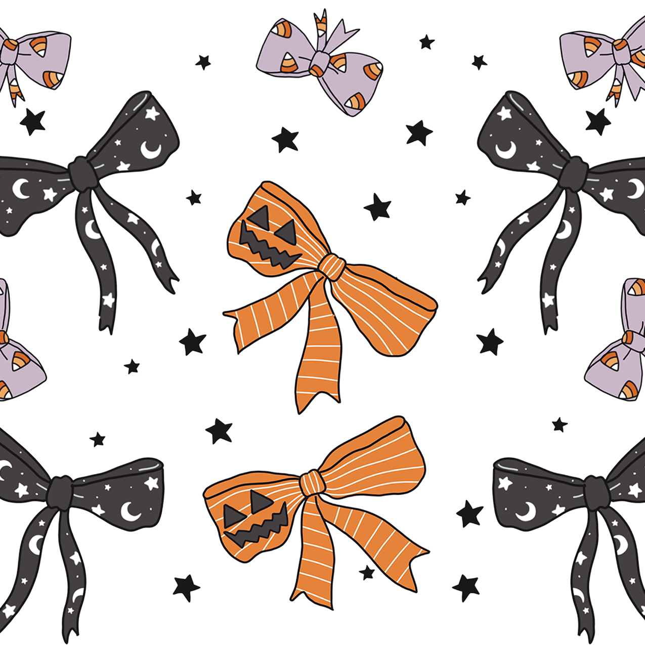 Halloween Bows Glass Cup, Mug & Tumbler with Lid and Straw