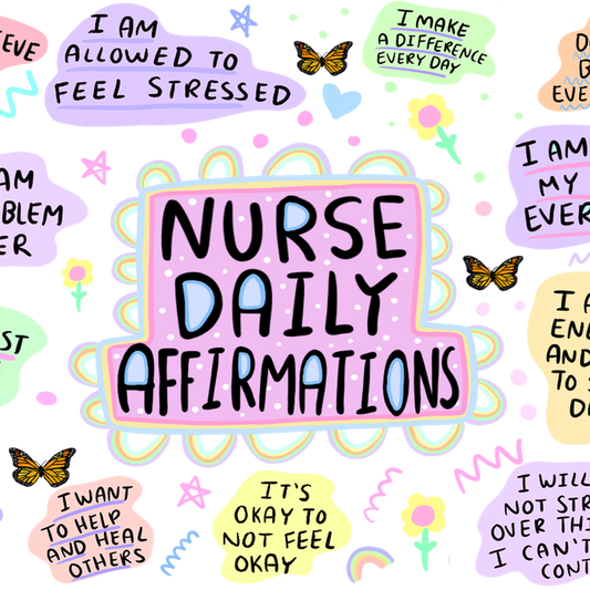 Nurse Daily Affirmations Glass Cup, Mug & Tumbler with Lid and Straw