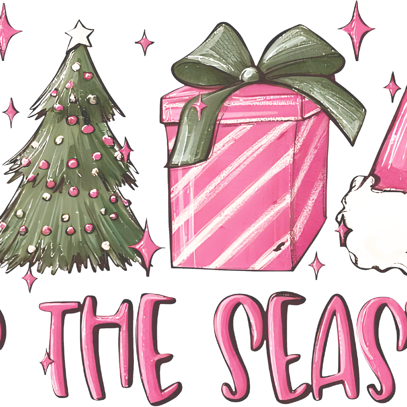 Tis The Season Christmas Glass Cup, Mug & Tumbler with Lid and Straw