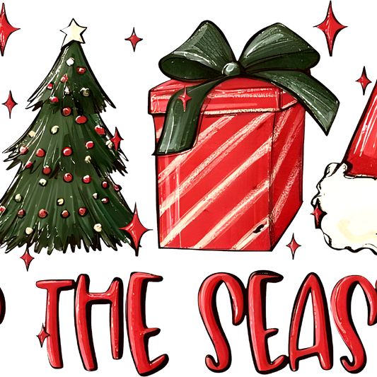 Tis The Season Christmas Glass Cup, Mug & Tumbler with Lid and Straw