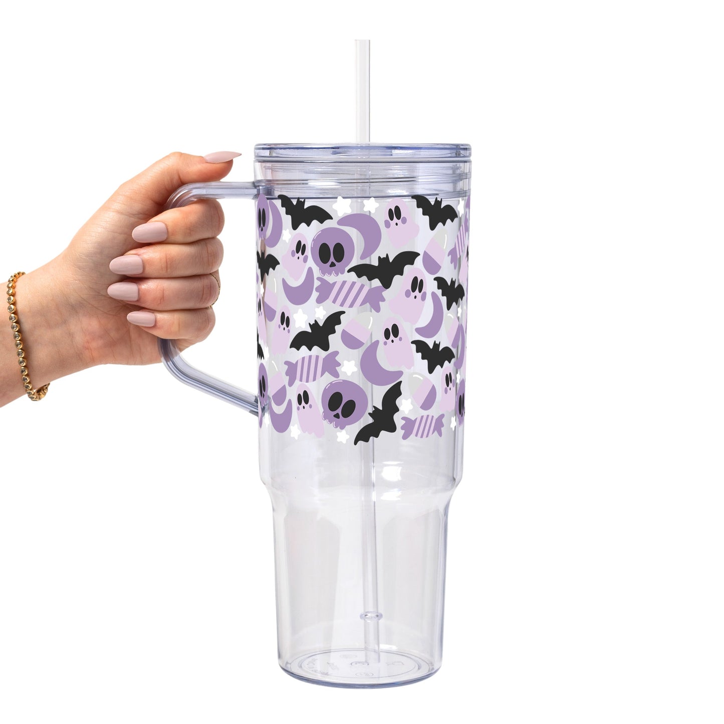 Sweet & Spooky Glass Cup, Mug & Tumbler with Lid and Straw