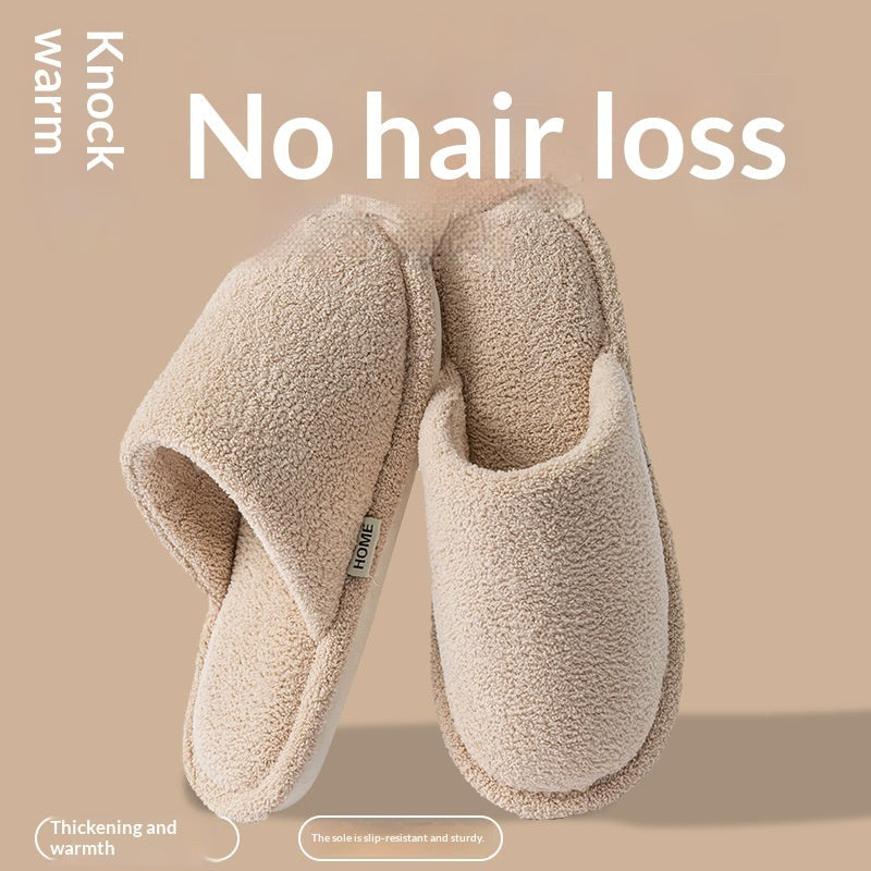 Fluffy Faux Fur Indoor Slippers – Non-Slip EVA Sole