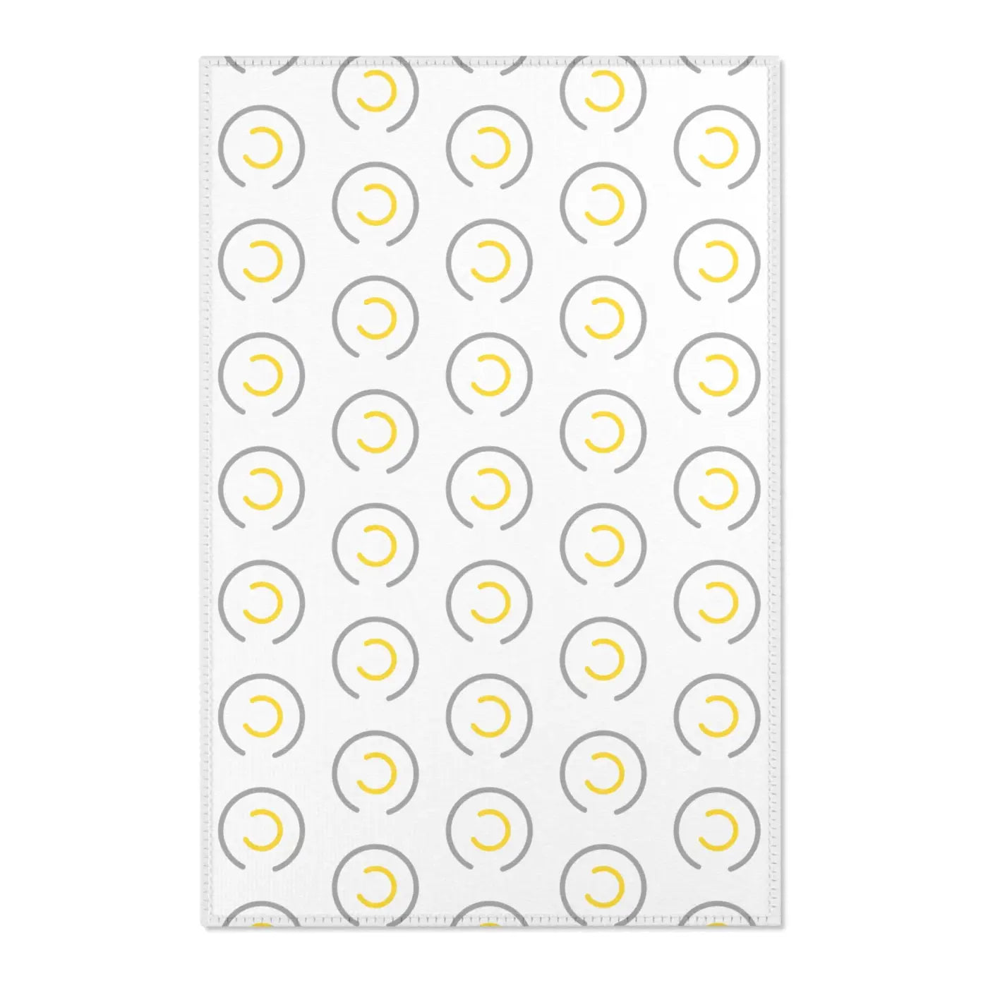Grey Circles Area Rugs – Plush Modern Decor - Dipaliz