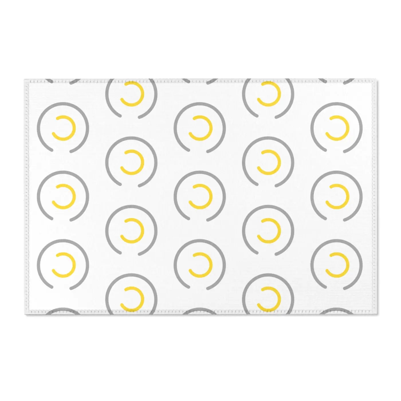 Grey Circles Area Rugs – Plush Modern Decor - Dipaliz