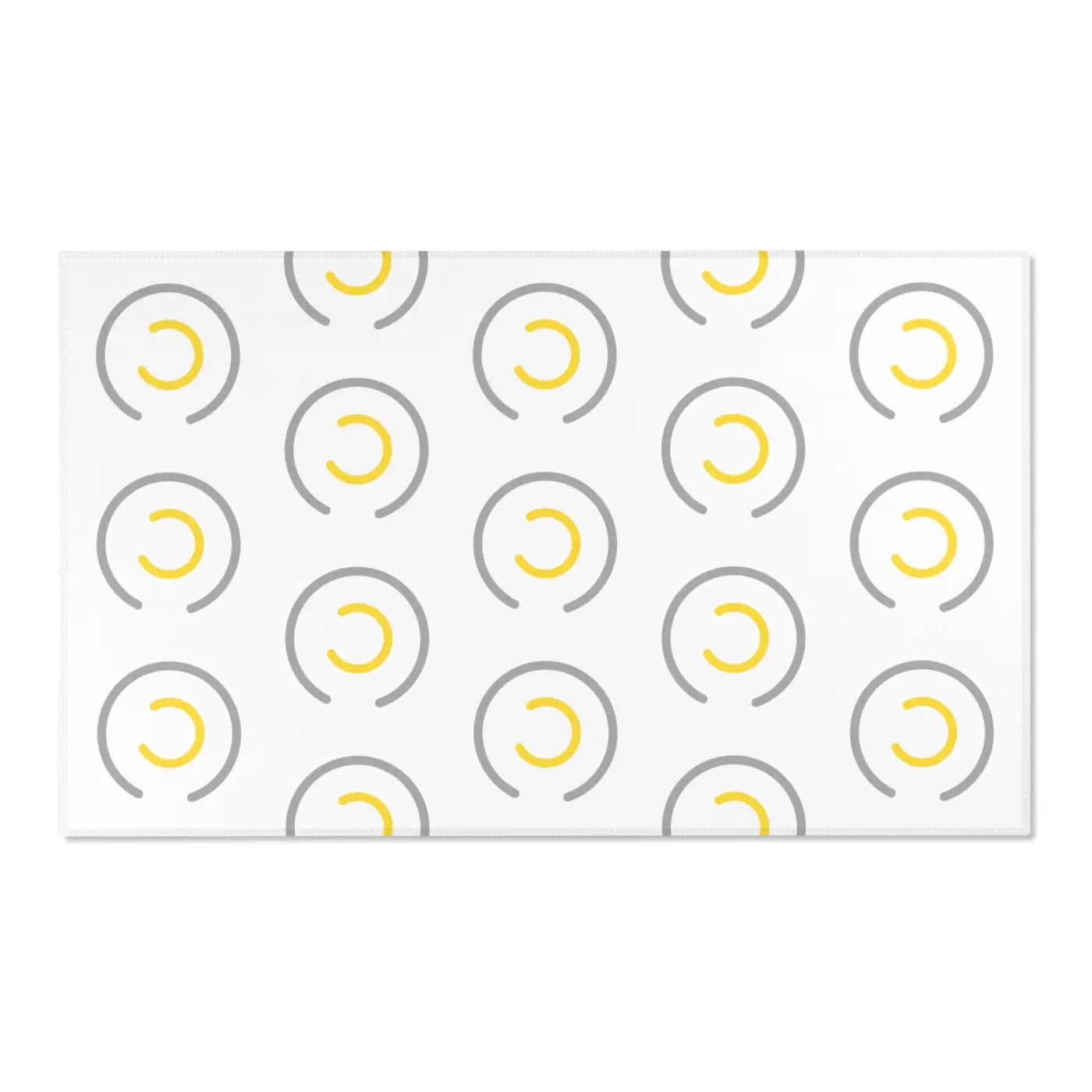 Grey Circles Area Rugs – Plush Modern Decor - Dipaliz