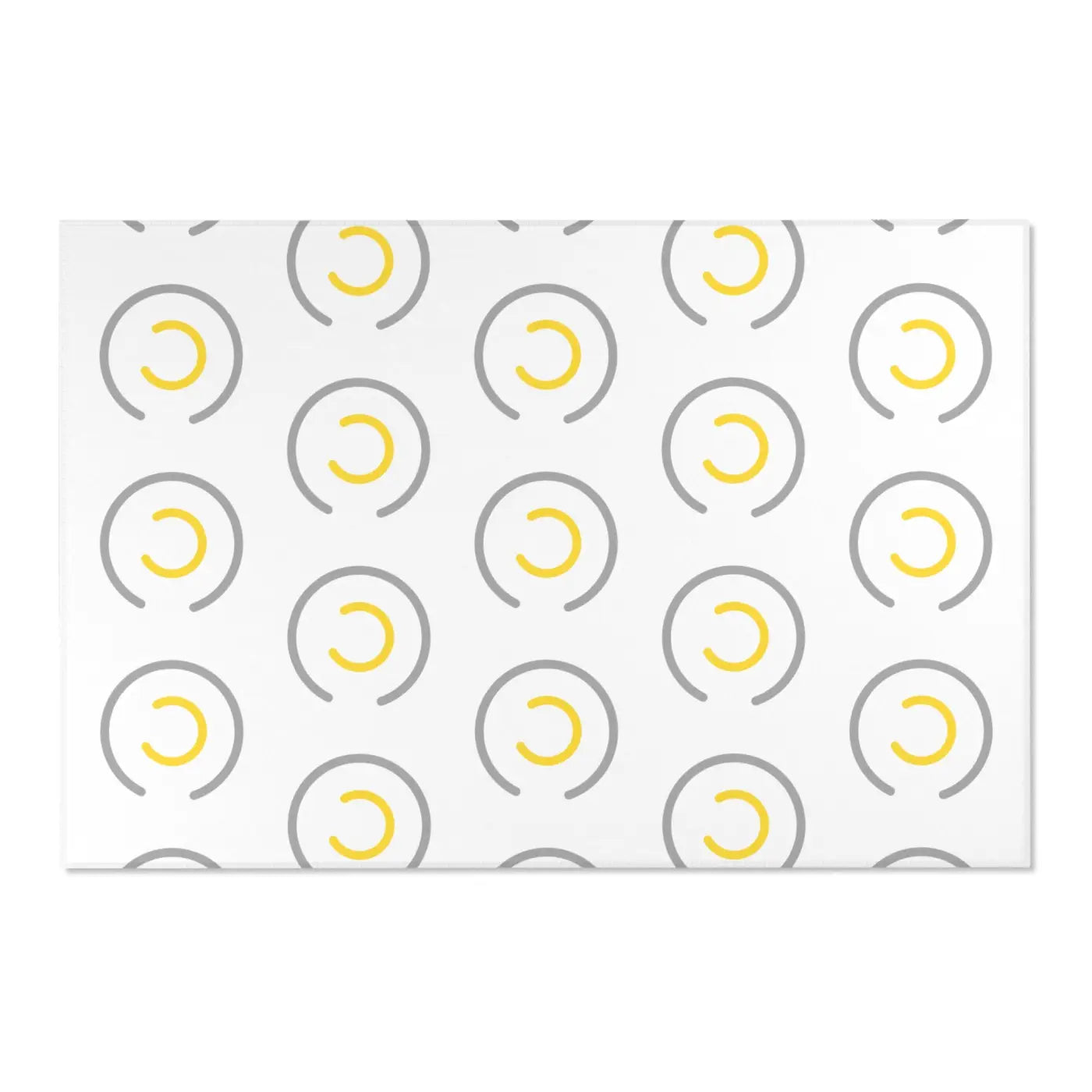 Grey Circles Area Rugs – Plush Modern Decor - Dipaliz