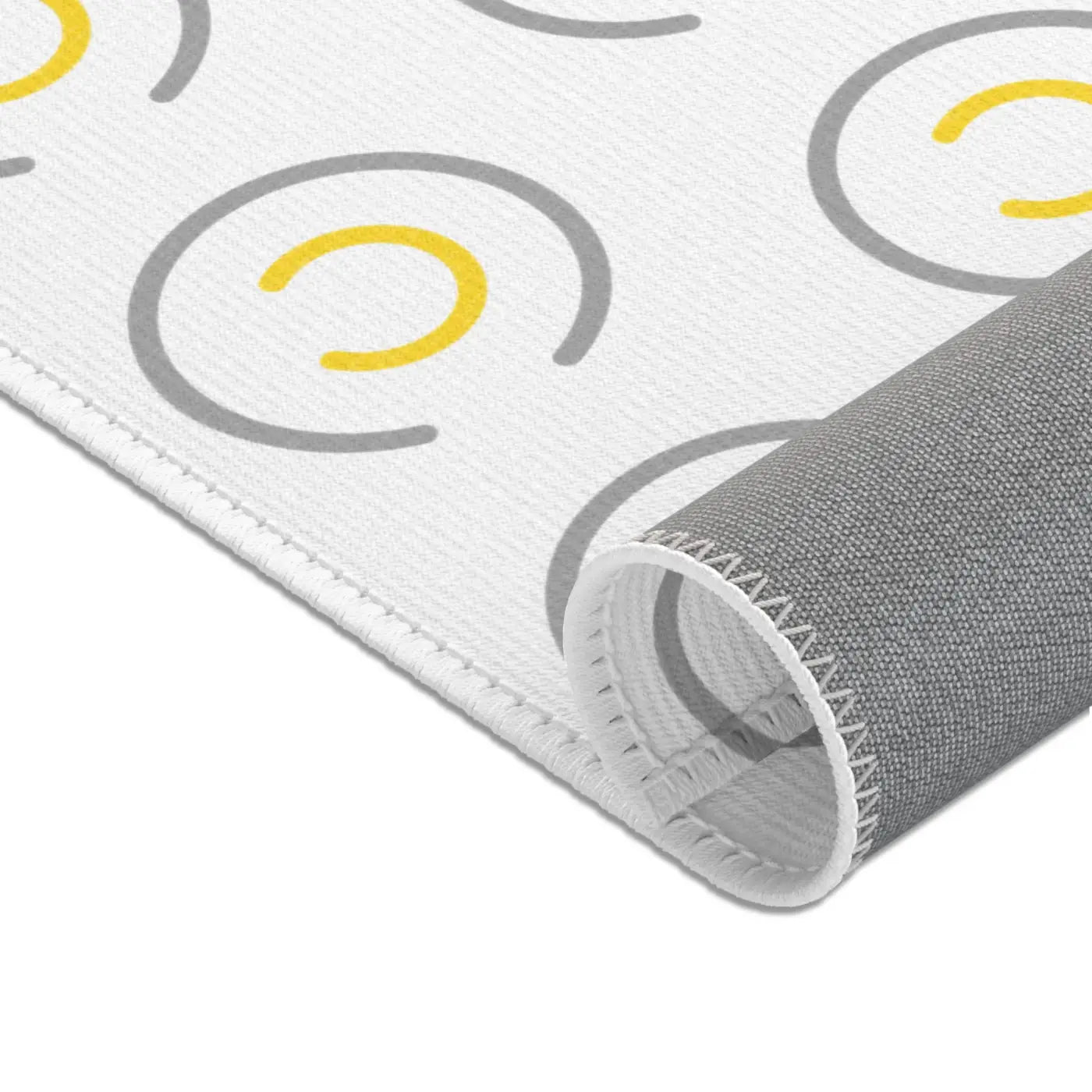 Grey Circles Area Rugs – Plush Modern Decor - Dipaliz