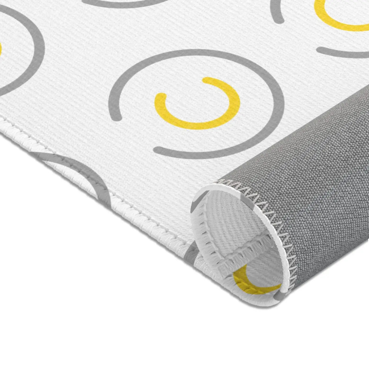 Grey Circles Area Rugs – Plush Modern Decor - Dipaliz