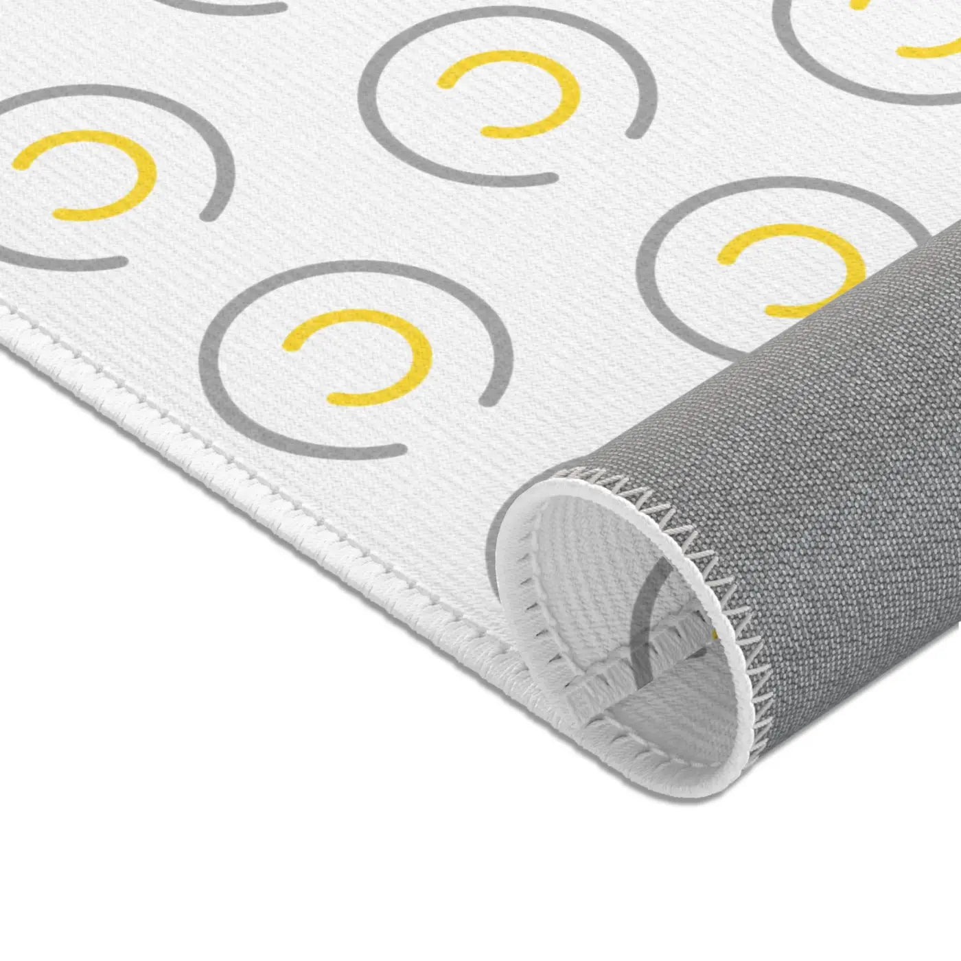 Grey Circles Area Rugs – Plush Modern Decor - Dipaliz