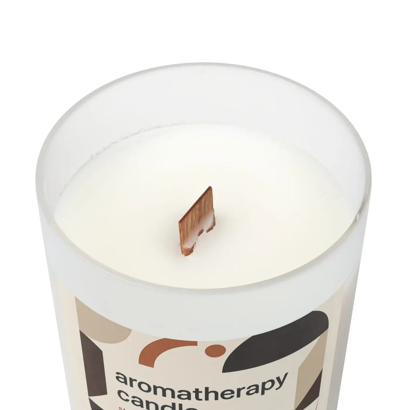 Frosted Glass Aromatherapy Candle – Stress Relief - Dipaliz