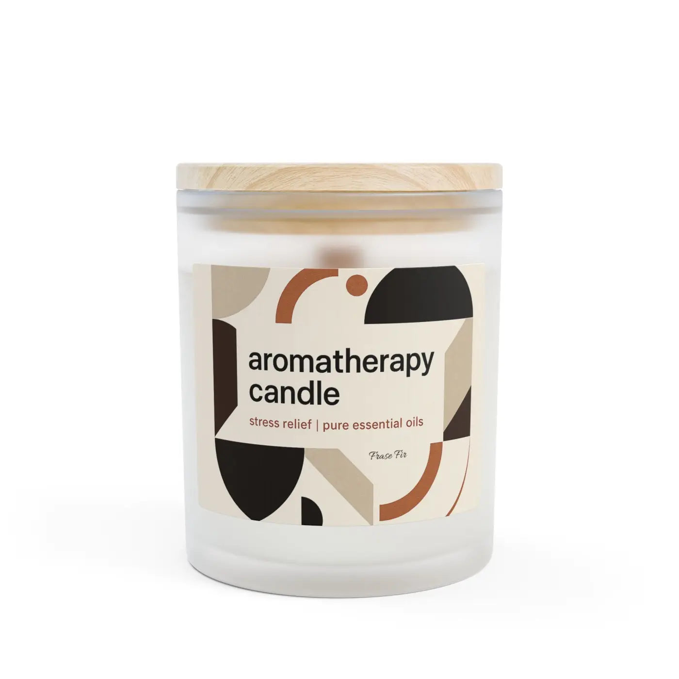Frosted Glass Aromatherapy Candle – Stress Relief - Dipaliz