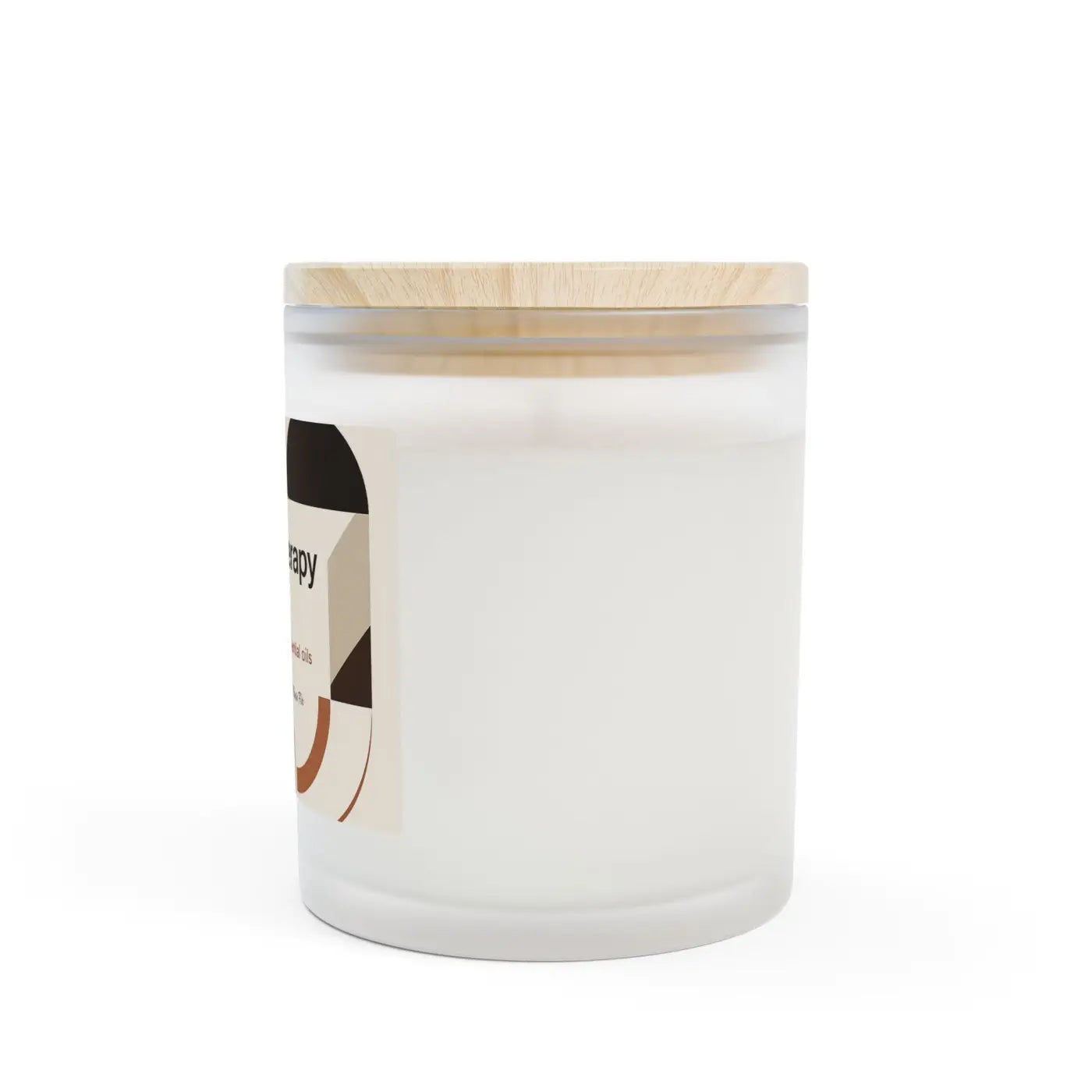 Frosted Glass Aromatherapy Candle – Stress Relief - Dipaliz